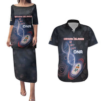 Personalized The Cayman Islands Is In My DNA Couples Matching Puletasi and Hawaiian Shirt - Wonder Print Shop