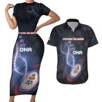 Personalized The Cayman Islands Is In My DNA Couples Matching Short Sleeve Bodycon Dress and Hawaiian Shirt - Wonder Print Shop
