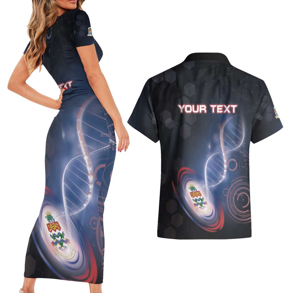 Personalized The Cayman Islands Is In My DNA Couples Matching Short Sleeve Bodycon Dress and Hawaiian Shirt - Wonder Print Shop