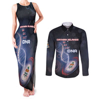 Personalized The Cayman Islands Is In My DNA Couples Matching Tank Maxi Dress and Long Sleeve Button Shirt - Wonder Print Shop