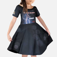 Personalized The Cayman Islands Is In My DNA Family Matching Long Sleeve Bodycon Dress and Hawaiian Shirt - Wonder Print Shop