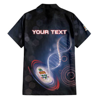 Personalized The Cayman Islands Is In My DNA Family Matching Short Sleeve Bodycon Dress and Hawaiian Shirt - Wonder Print Shop