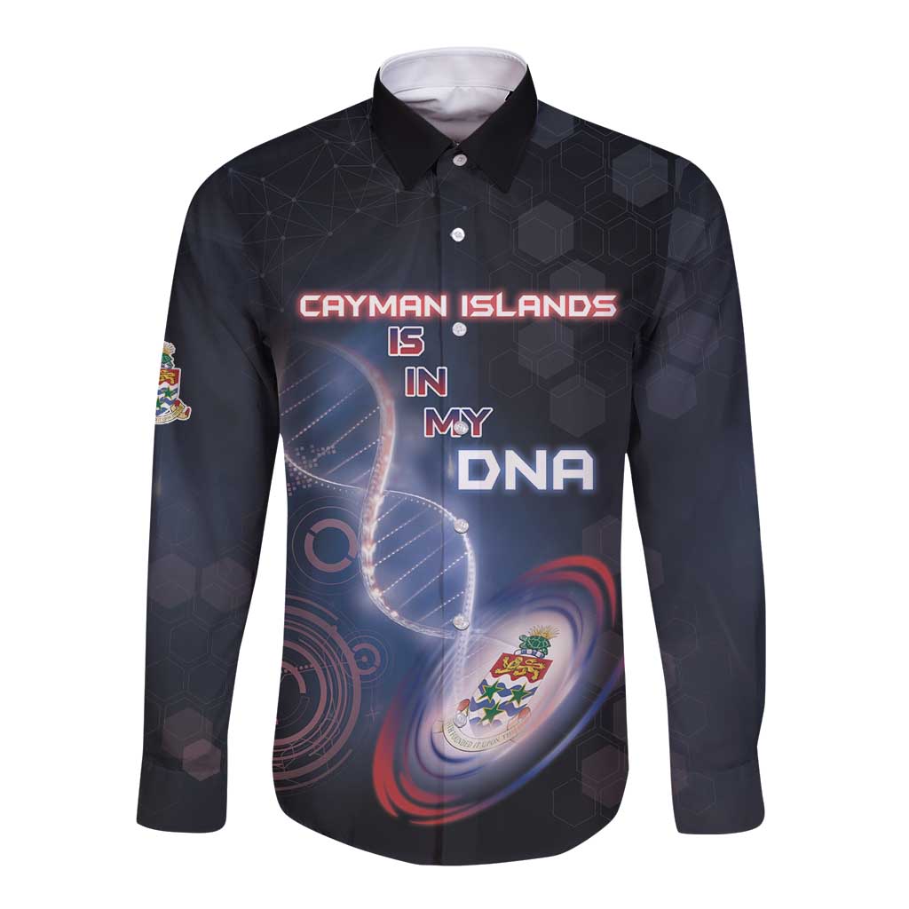 Personalized The Cayman Islands Is In My DNA Long Sleeve Button Shirt - Wonder Print Shop