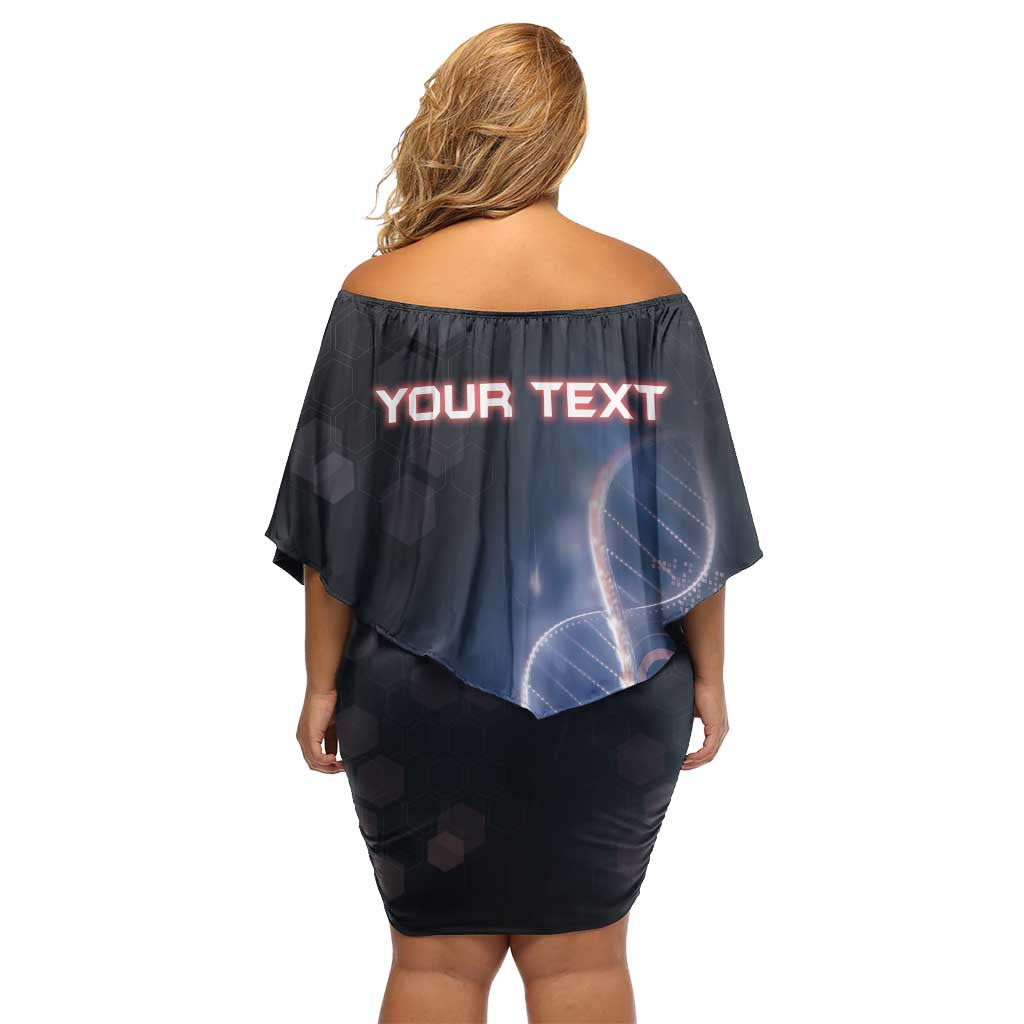 Personalized The Cayman Islands Is In My DNA Off Shoulder Short Dress - Wonder Print Shop