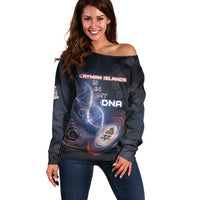 Personalized The Cayman Islands Is In My DNA Off Shoulder Sweater - Wonder Print Shop