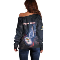 Personalized The Cayman Islands Is In My DNA Off Shoulder Sweater - Wonder Print Shop
