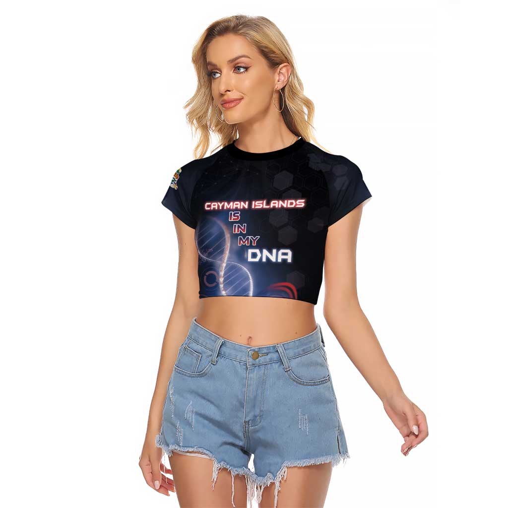 Personalized The Cayman Islands Is In My DNA Raglan Cropped T Shirt - Wonder Print Shop