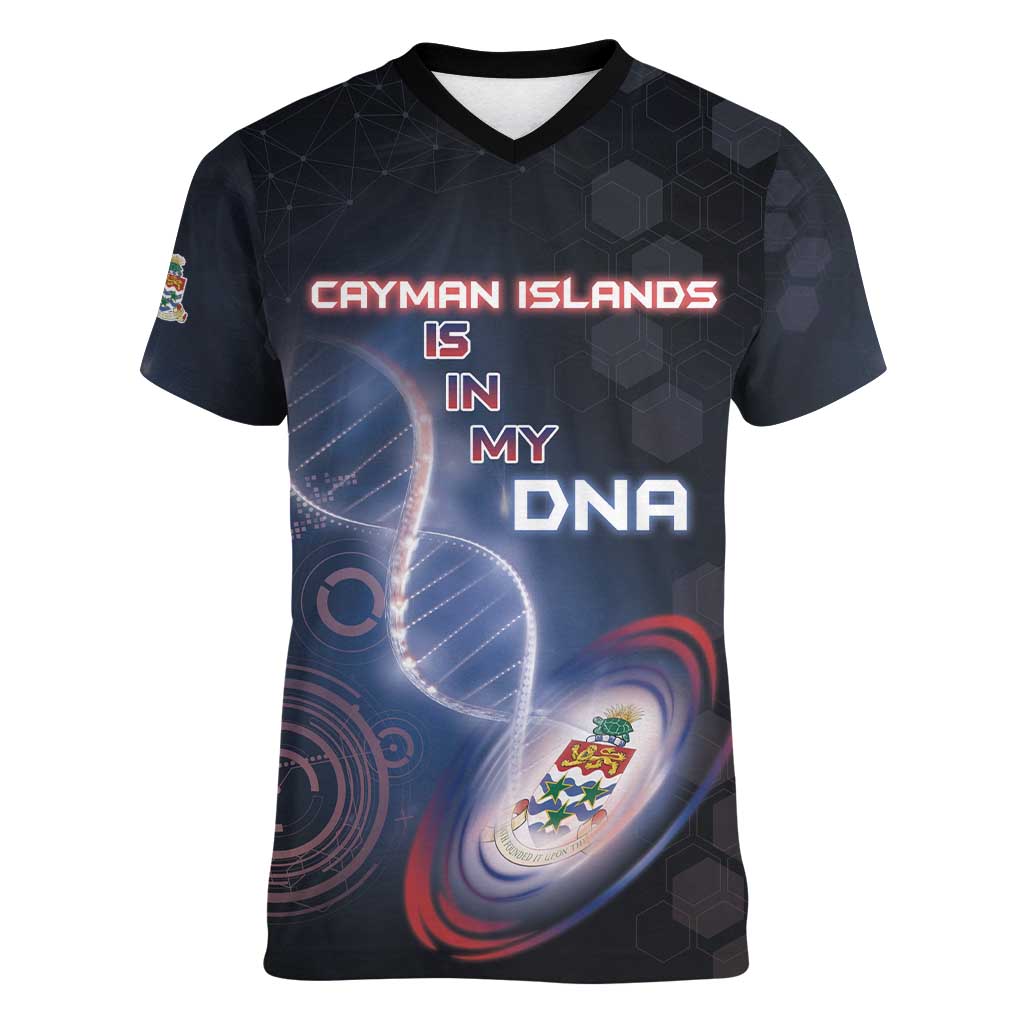 Personalized The Cayman Islands Is In My DNA Women V-Neck T-Shirt - Wonder Print Shop