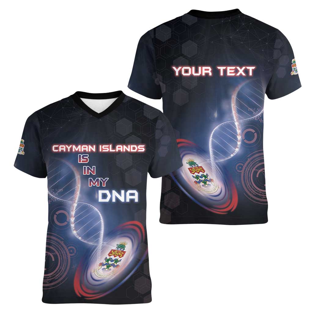Personalized The Cayman Islands Is In My DNA Women V-Neck T-Shirt - Wonder Print Shop
