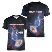 Personalized The Cayman Islands Is In My DNA Women V-Neck T-Shirt - Wonder Print Shop