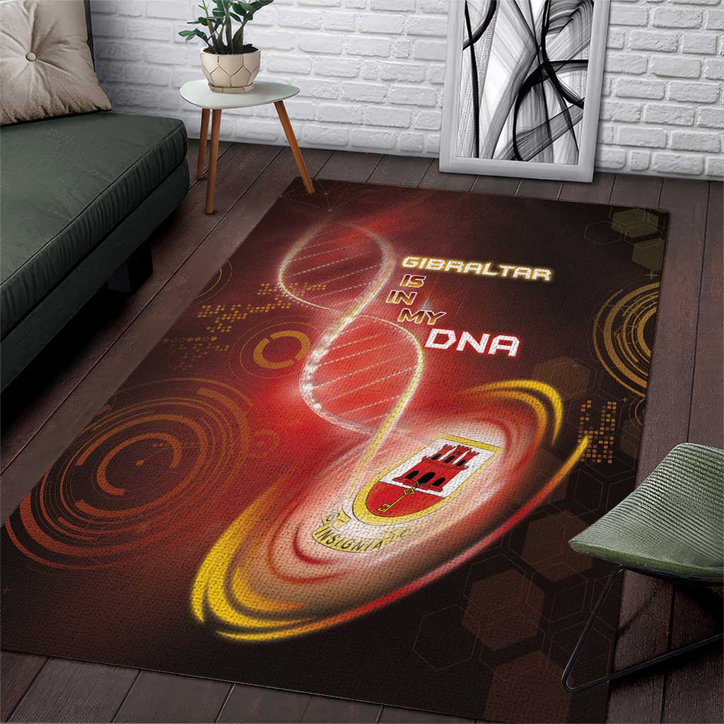 Gibraltar Is In My DNA Area Rug - Wonder Print Shop