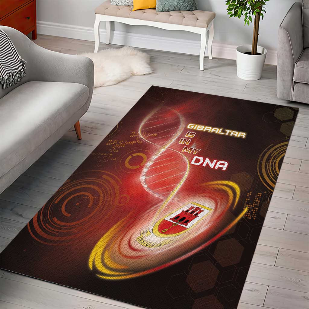 Gibraltar Is In My DNA Area Rug - Wonder Print Shop