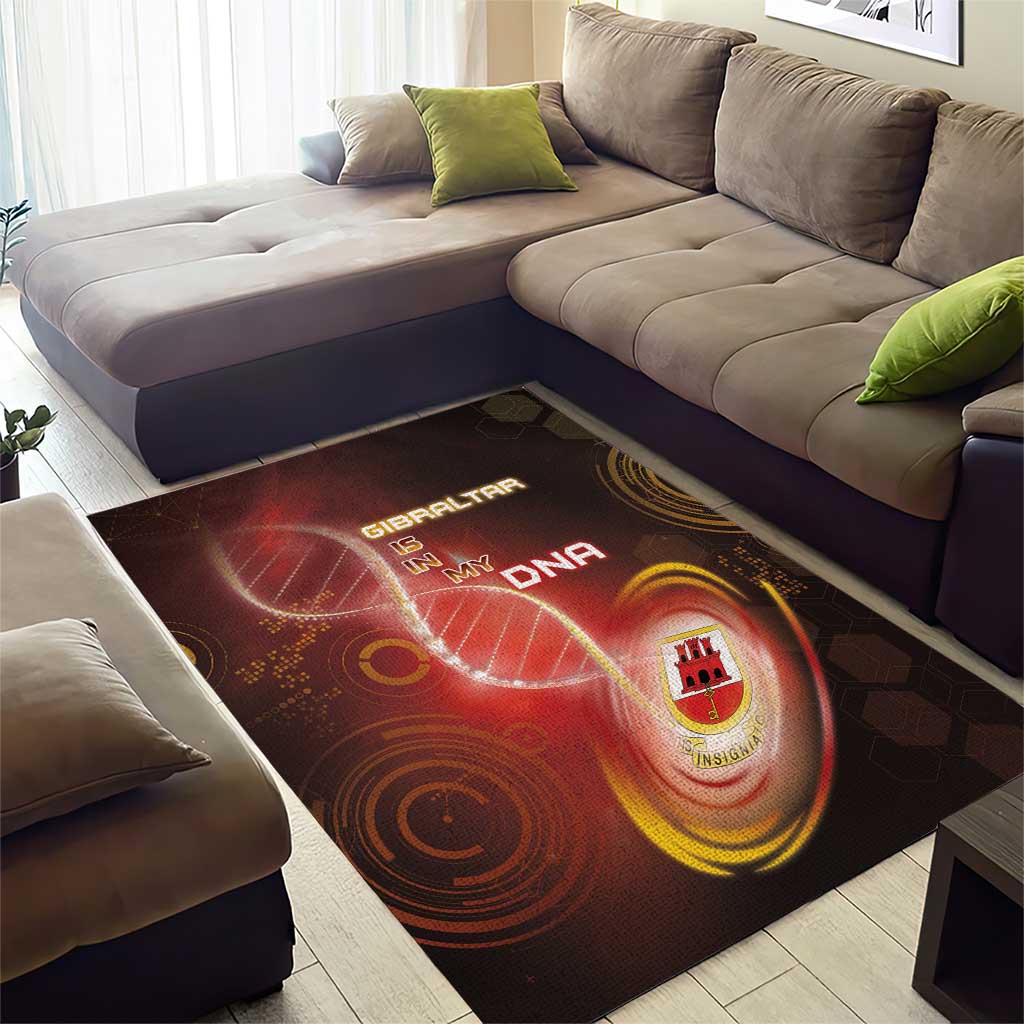 Gibraltar Is In My DNA Area Rug - Wonder Print Shop