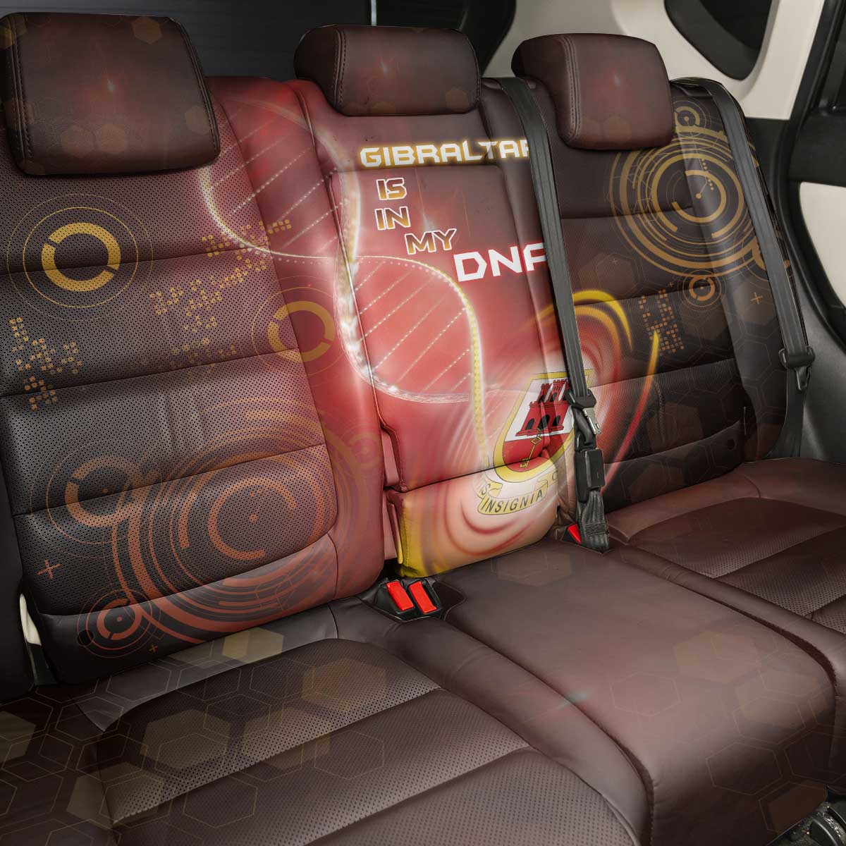 Gibraltar Is In My DNA Back Car Seat Cover - Wonder Print Shop