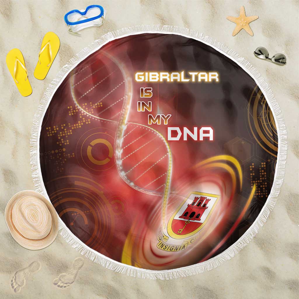 Gibraltar Is In My DNA Beach Blanket - Wonder Print Shop