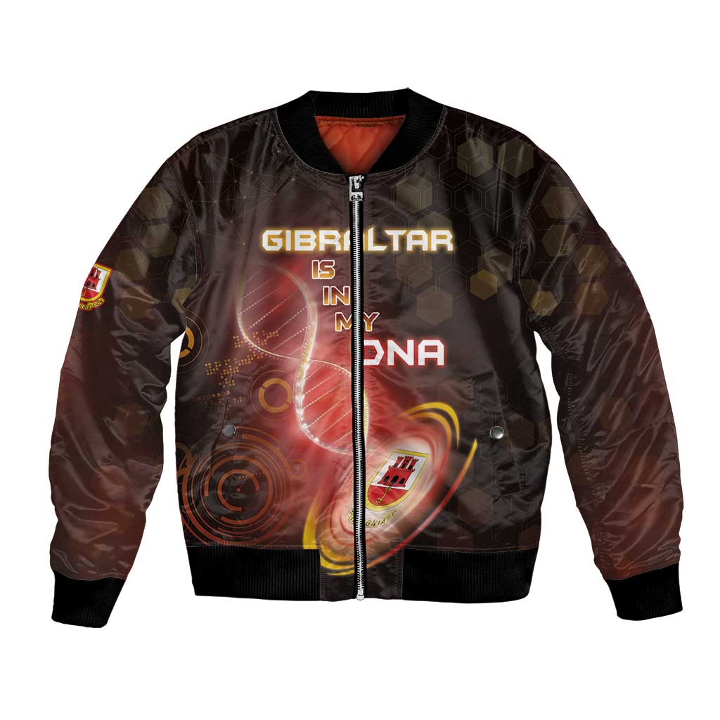 Personalized Gibraltar Is In My DNA Bomber Jacket - Wonder Print Shop