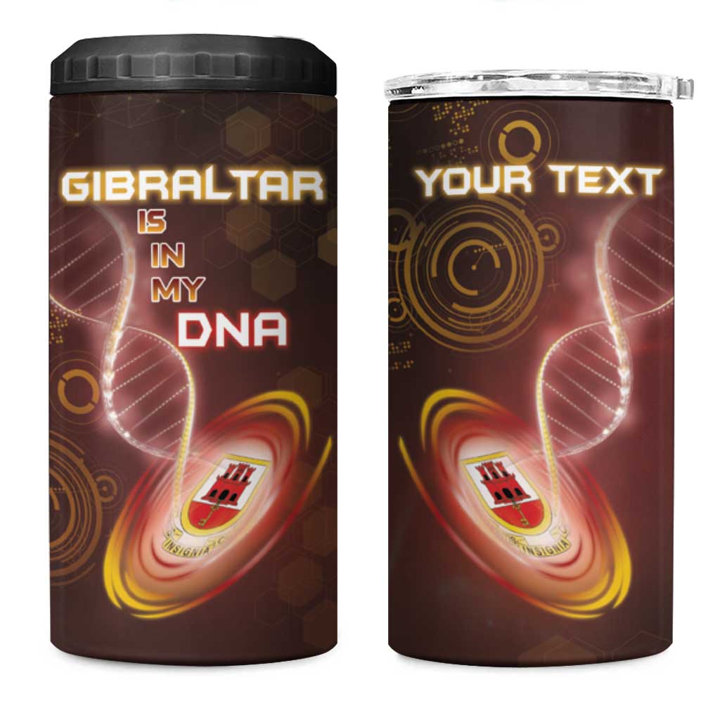 Personalized Gibraltar Is In My DNA 4 in 1 Can Cooler Tumbler - Wonder Print Shop