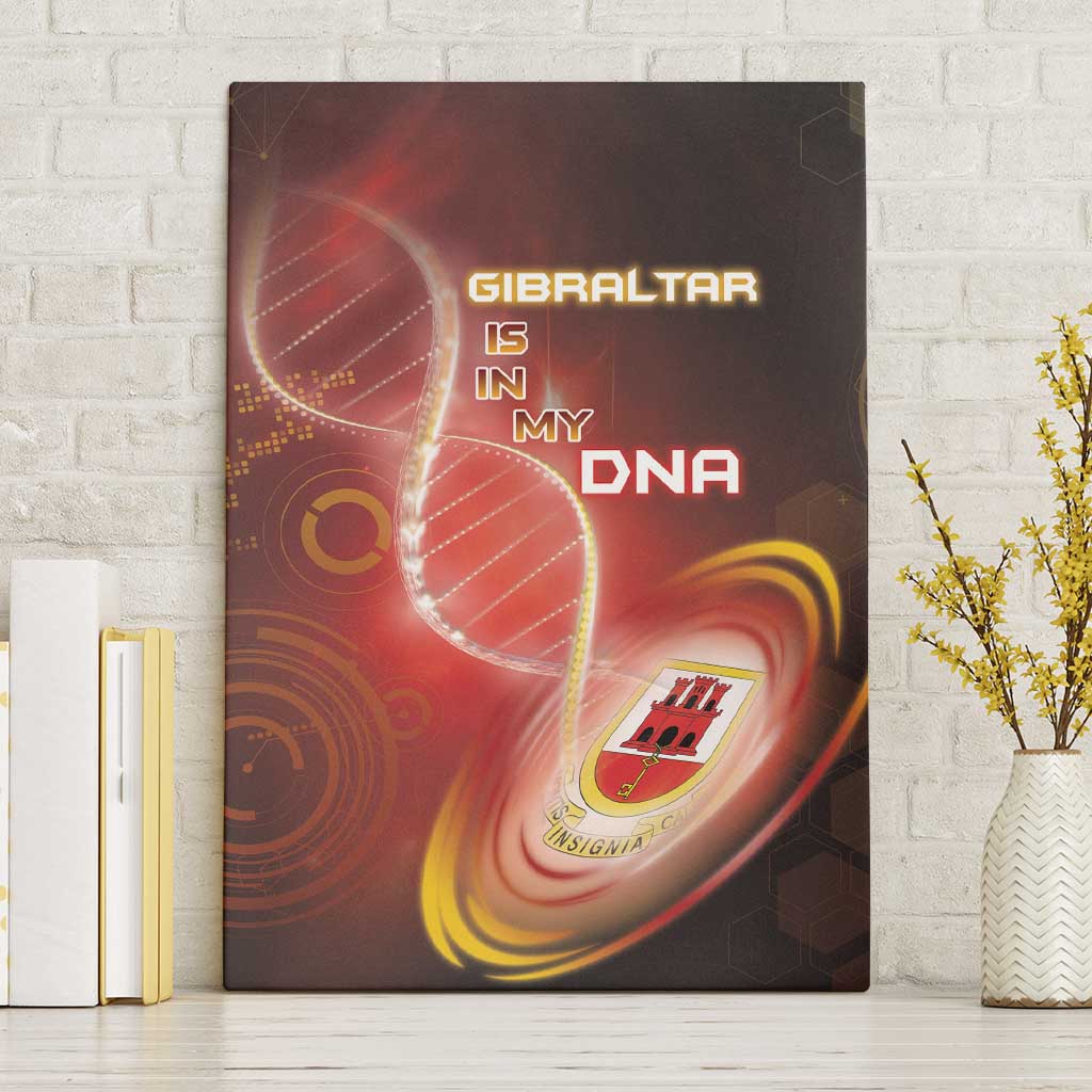 Gibraltar Is In My DNA Canvas Wall Art - Wonder Print Shop