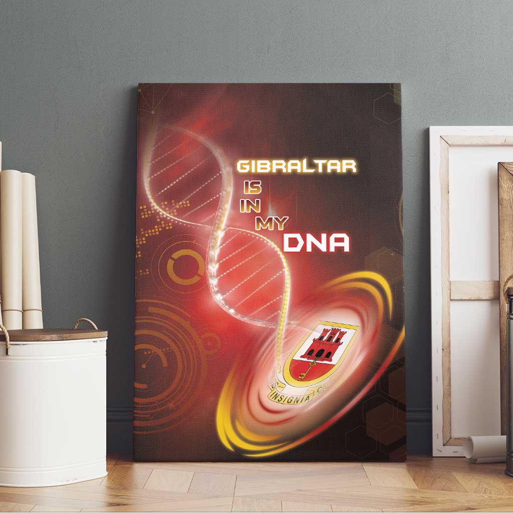 Gibraltar Is In My DNA Canvas Wall Art - Wonder Print Shop
