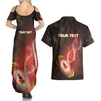 Personalized Gibraltar Is In My DNA Couples Matching Summer Maxi Dress and Hawaiian Shirt - Wonder Print Shop