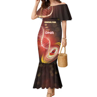 Personalized Gibraltar Is In My DNA Family Matching Mermaid Dress and Hawaiian Shirt - Wonder Print Shop