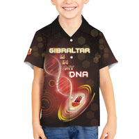 Personalized Gibraltar Is In My DNA Family Matching Off Shoulder Short Dress and Hawaiian Shirt - Wonder Print Shop
