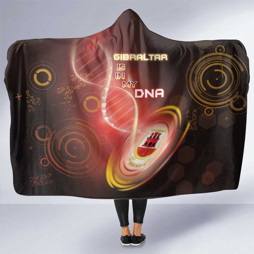 Gibraltar Is In My DNA Hooded Blanket - Wonder Print Shop