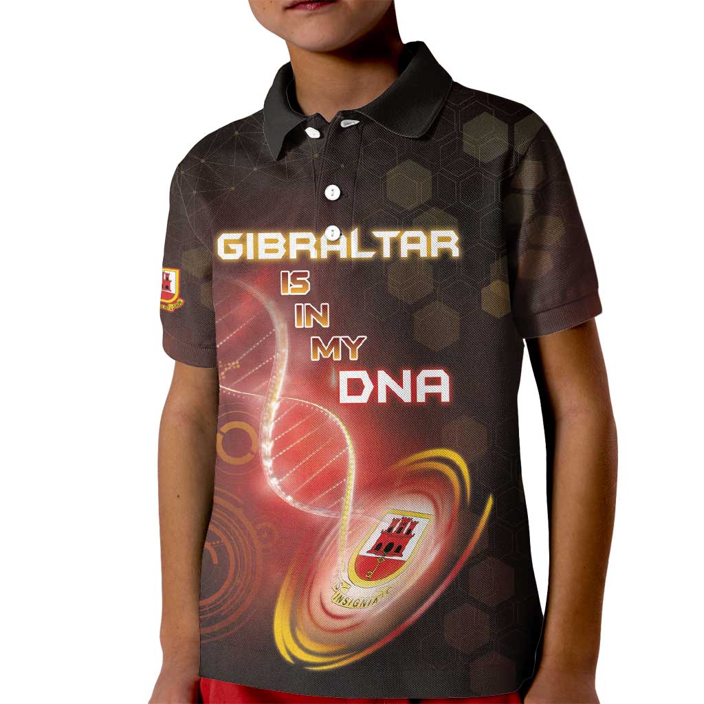 Personalized Gibraltar Is In My DNA Kid Polo Shirt - Wonder Print Shop