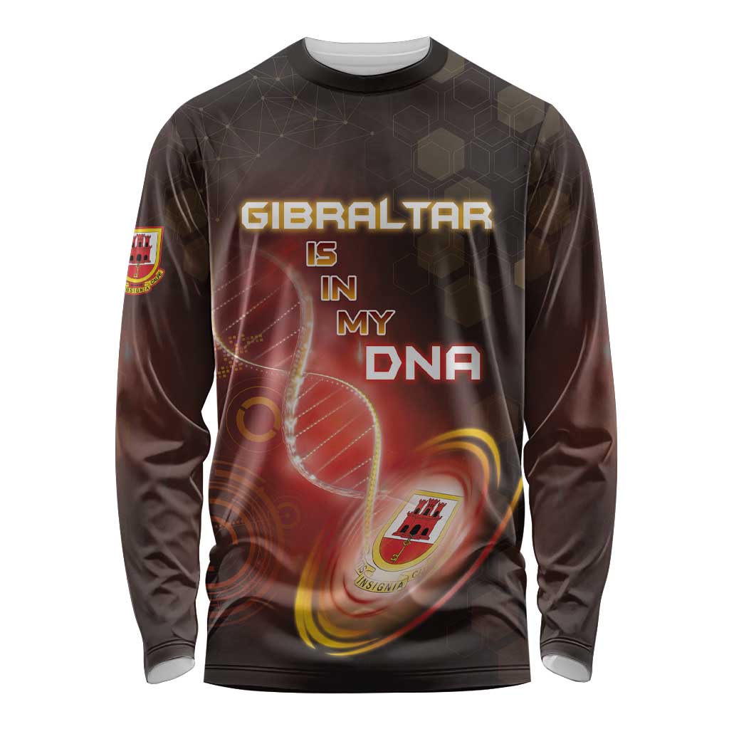 Personalized Gibraltar Is In My DNA Long Sleeve Shirt - Wonder Print Shop
