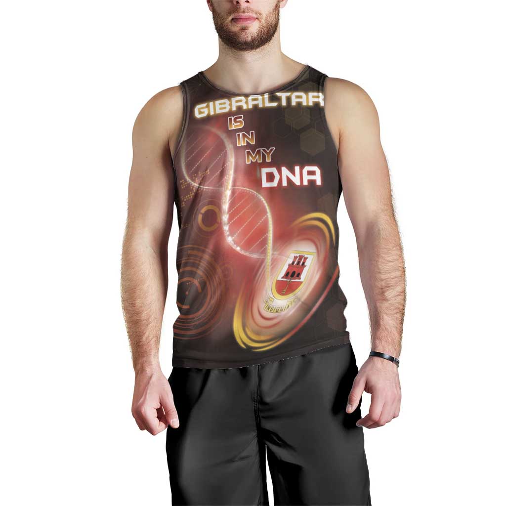 Personalized Gibraltar Is In My DNA Men Tank Top - Wonder Print Shop