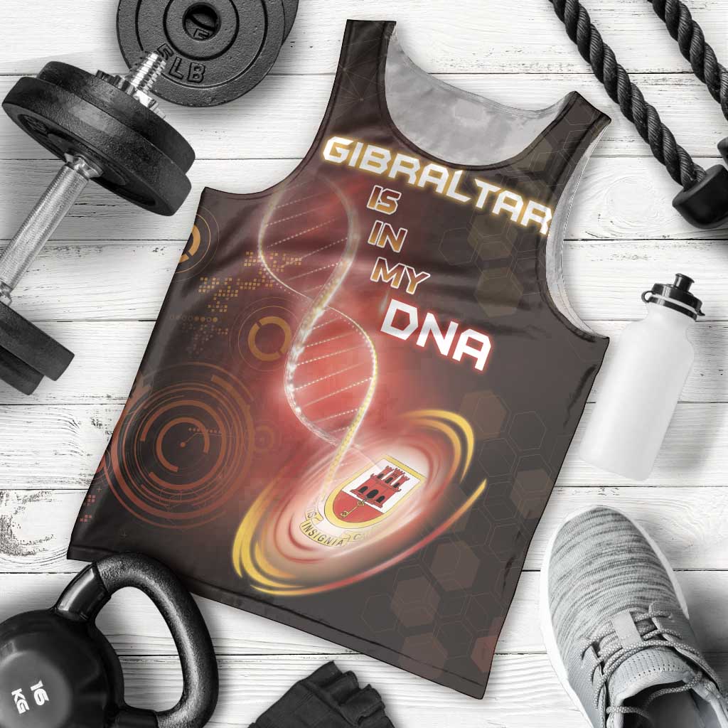 Personalized Gibraltar Is In My DNA Men Tank Top - Wonder Print Shop