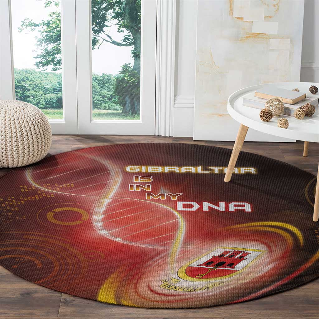 Gibraltar Is In My DNA Round Carpet - Wonder Print Shop