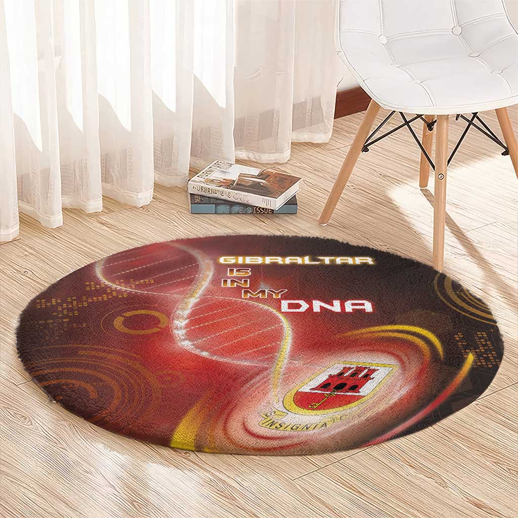 Gibraltar Is In My DNA Round Carpet - Wonder Print Shop