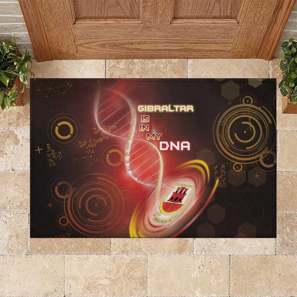 Gibraltar Is In My DNA Rubber Doormat - Wonder Print Shop