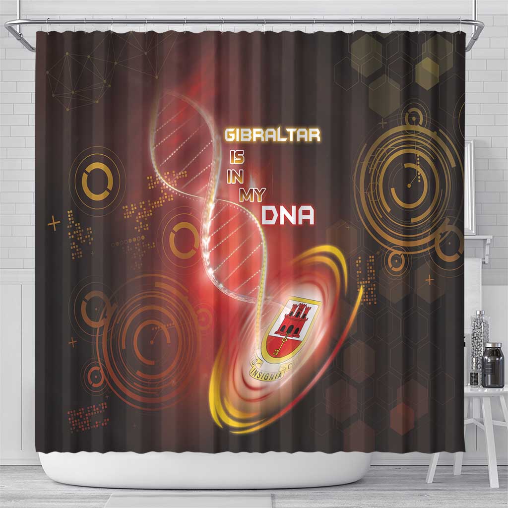 Gibraltar Is In My DNA Shower Curtain - Wonder Print Shop