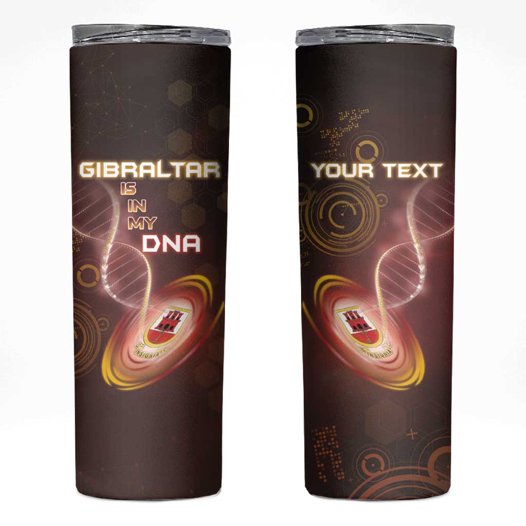 Personalized Gibraltar Is In My DNA Skinny Tumbler - Wonder Print Shop