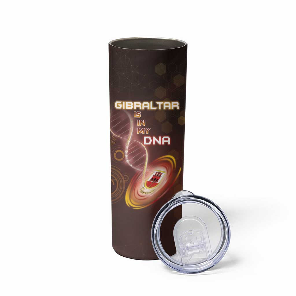 Personalized Gibraltar Is In My DNA Skinny Tumbler - Wonder Print Shop