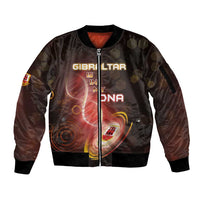 Personalized Gibraltar Is In My DNA Sleeve Zip Bomber Jacket - Wonder Print Shop