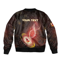 Personalized Gibraltar Is In My DNA Sleeve Zip Bomber Jacket - Wonder Print Shop