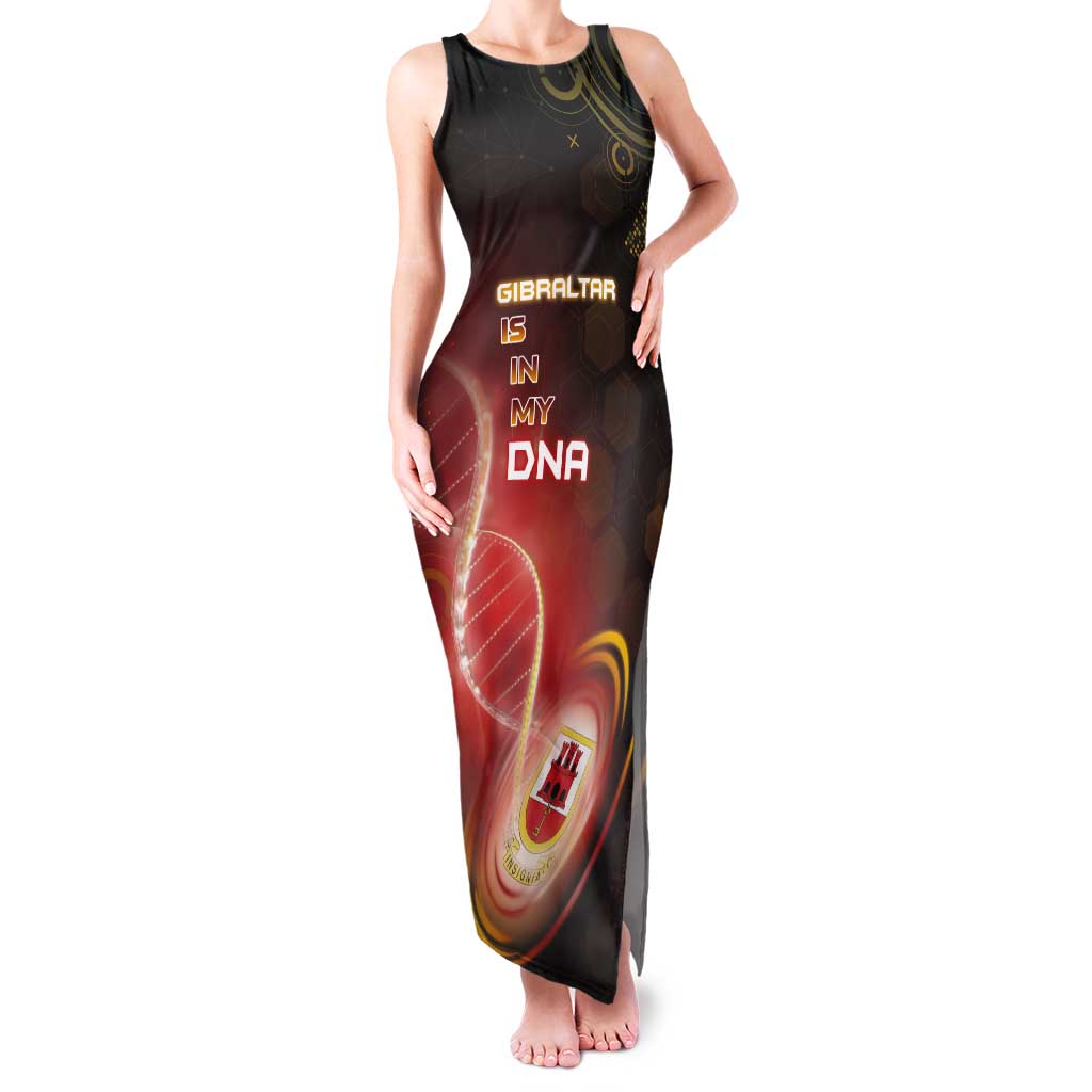 Personalized Gibraltar Is In My DNA Tank Maxi Dress - Wonder Print Shop