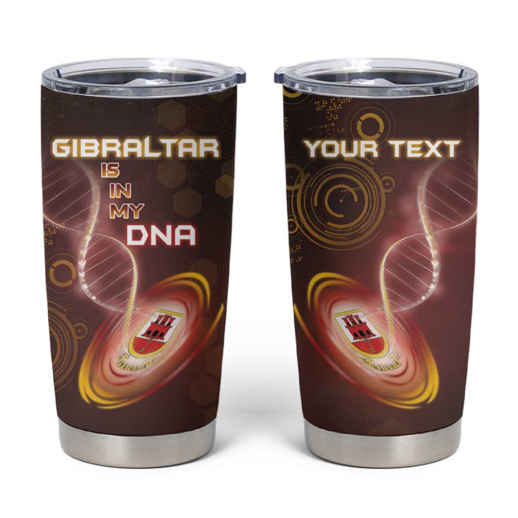 Personalized Gibraltar Is In My DNA Tumbler Cup - Wonder Print Shop