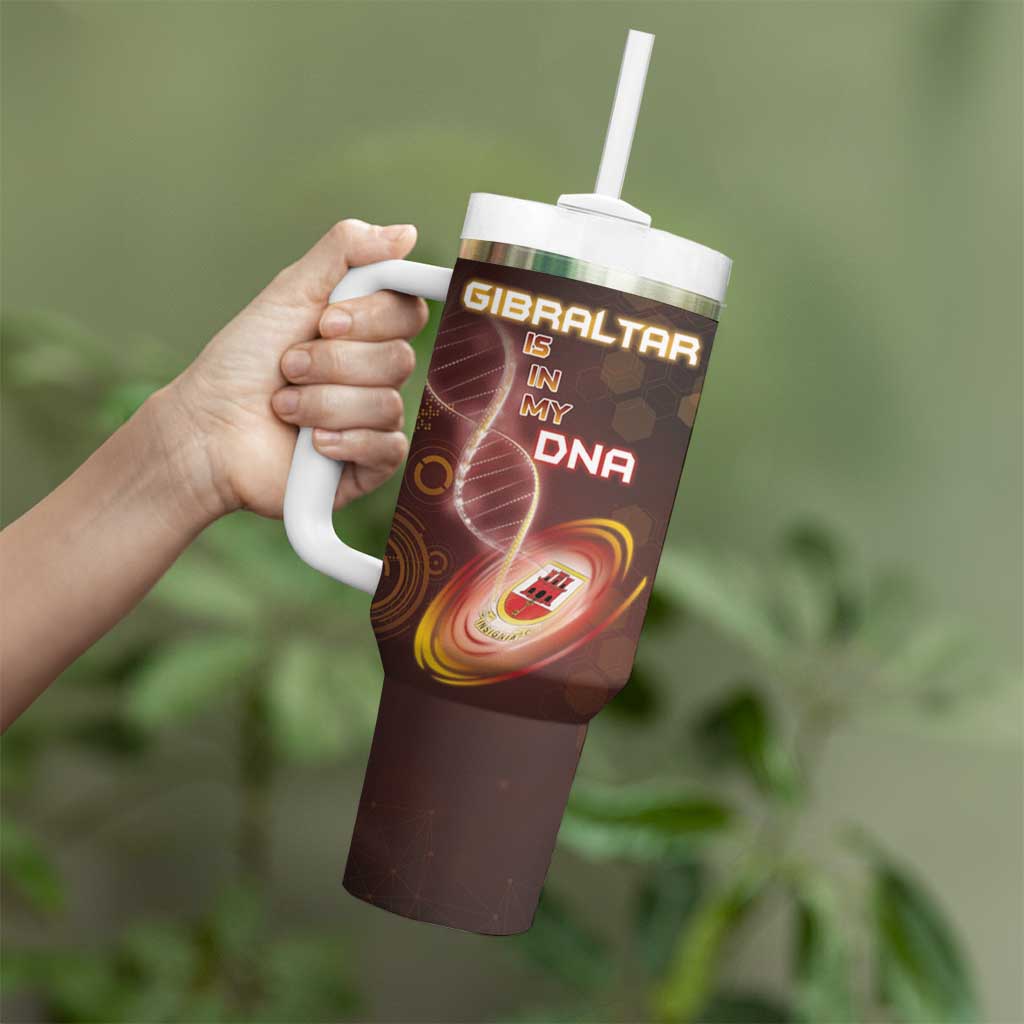 Personalized Gibraltar Is In My DNA Tumbler With Handle - Wonder Print Shop
