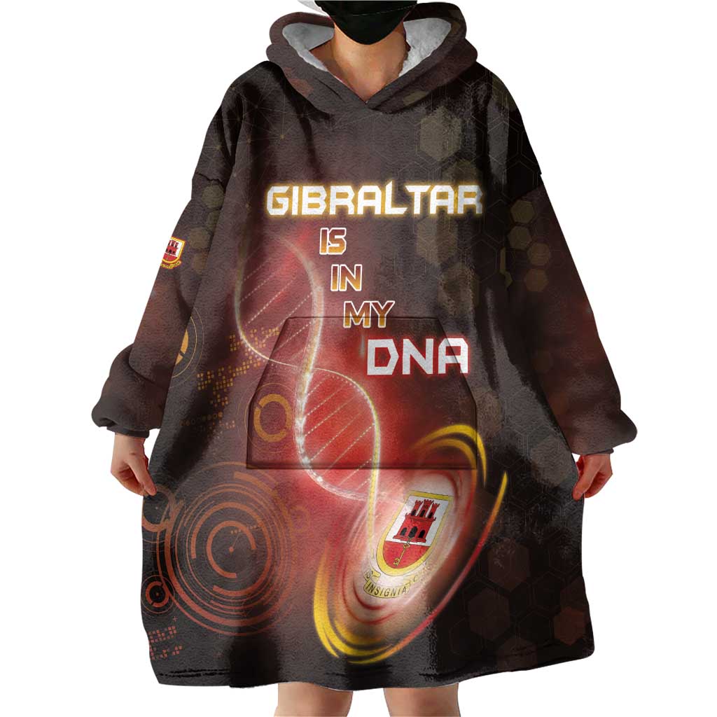 Personalized Gibraltar Is In My DNA Wearable Blanket Hoodie - Wonder Print Shop