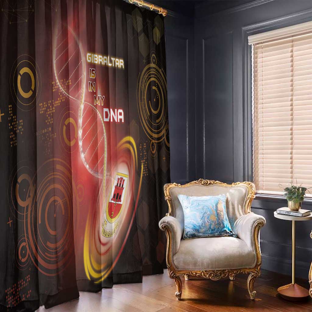 Gibraltar Is In My DNA Window Curtain - Wonder Print Shop