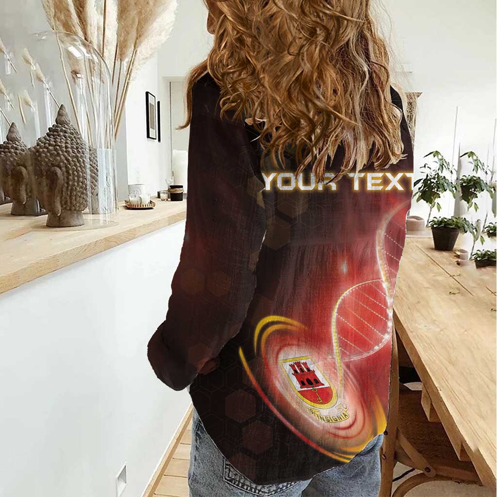 Personalized Gibraltar Is In My DNA Women Casual Shirt - Wonder Print Shop