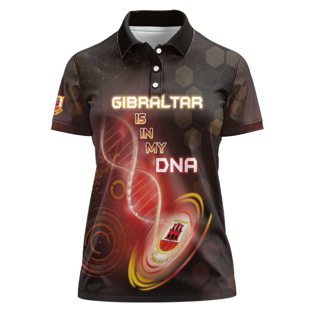 Personalized Gibraltar Is In My DNA Women Polo Shirt - Wonder Print Shop