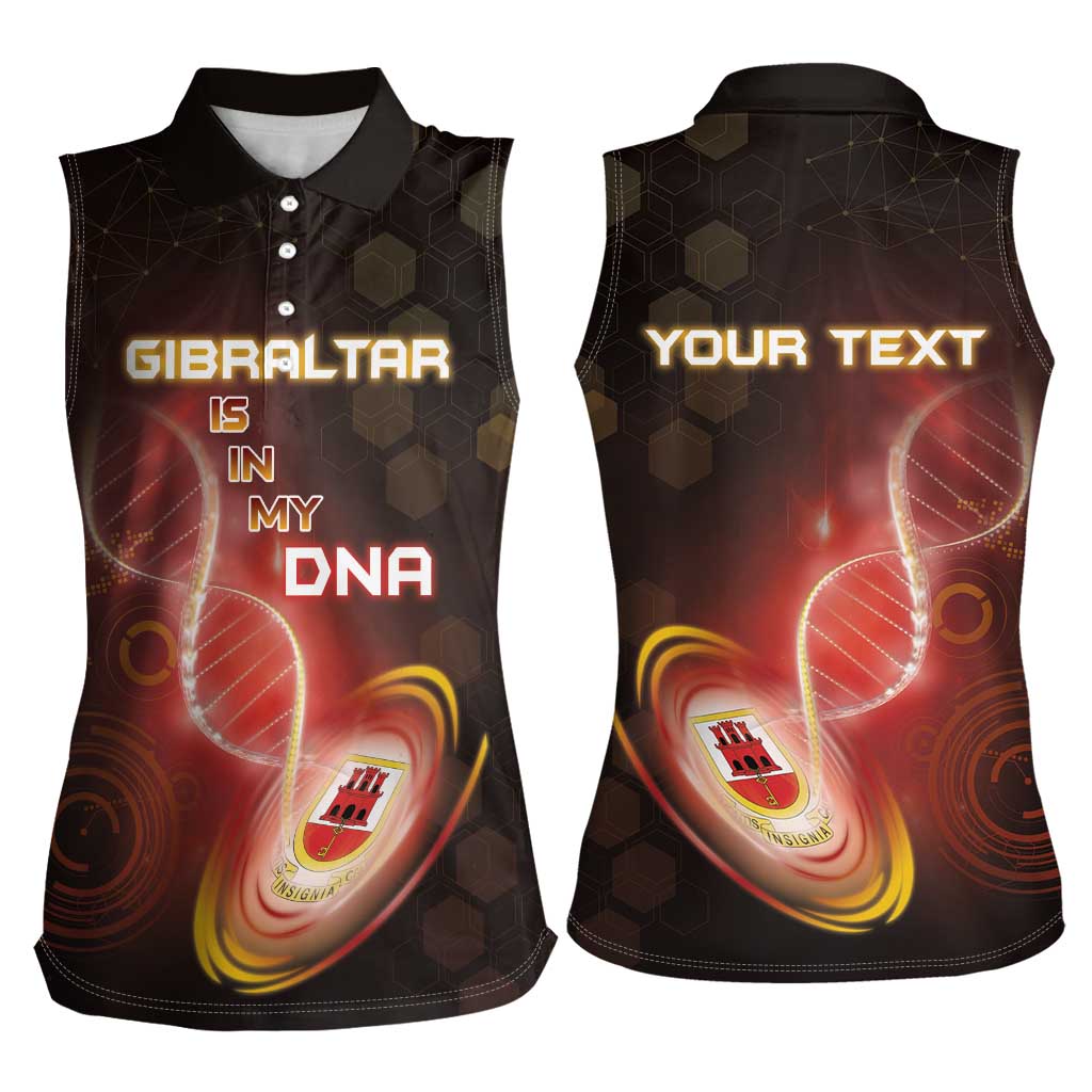 Personalized Gibraltar Is In My DNA Women Sleeveless Polo Shirt - Wonder Print Shop