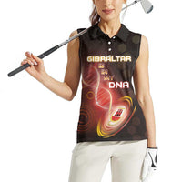 Personalized Gibraltar Is In My DNA Women Sleeveless Polo Shirt - Wonder Print Shop