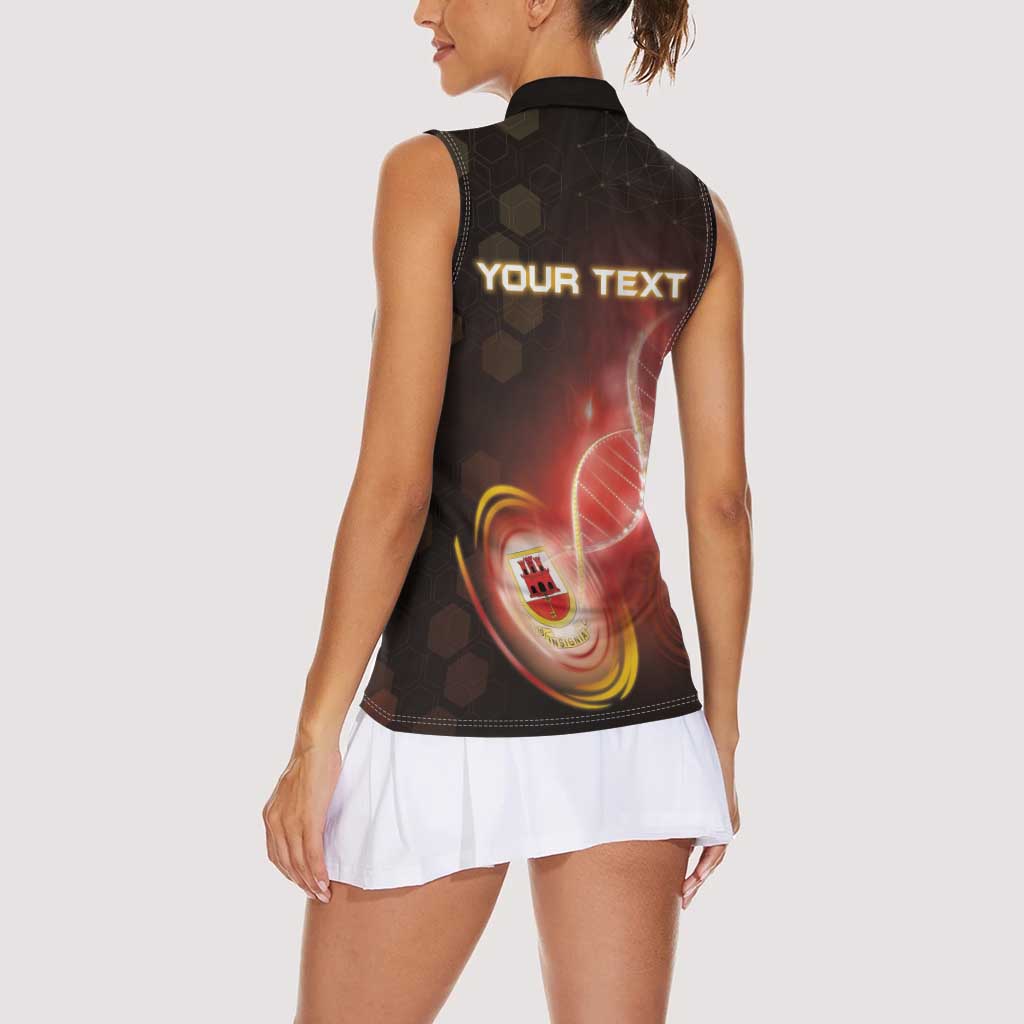 Personalized Gibraltar Is In My DNA Women Sleeveless Polo Shirt - Wonder Print Shop