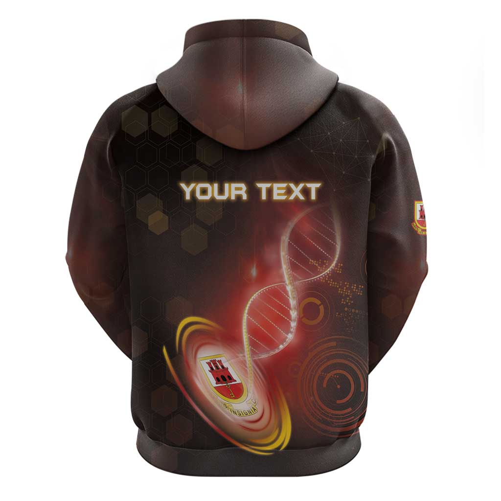 Personalized Gibraltar Is In My DNA Zip Hoodie - Wonder Print Shop